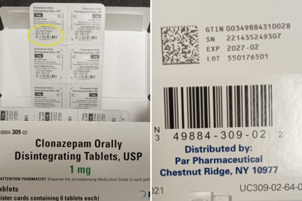 Pennsylvania-based drugmaker Endo announced this week that it is expanding the recall of clonazepam tablets because some boxes have the wrong drug strength and the wrong drug code.