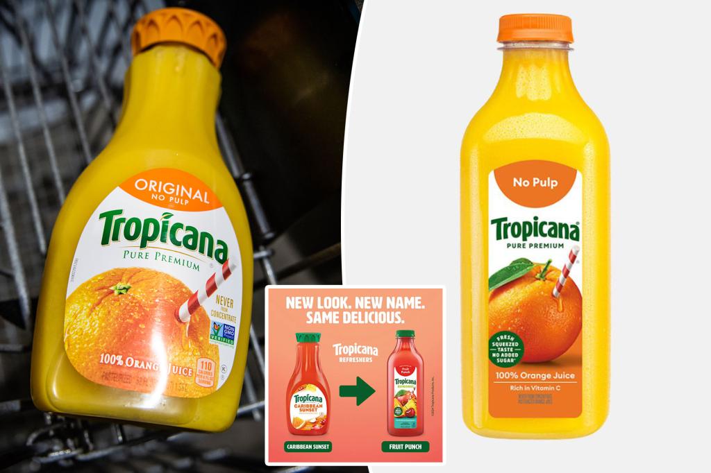 Tropicana responds to backlash to new bottle design